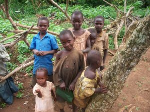 Children benefiting from the program in Kyongera