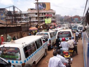 View of Kampala Chaos from the Bus